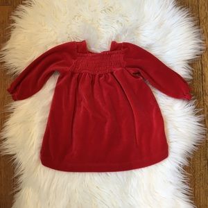 Toddler Girls Hanna Andersson dress. 18-24 mo. Red